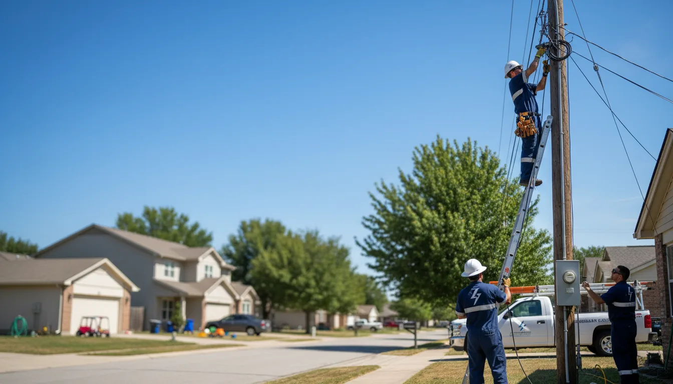 Residential electrician providing installation services in Nordman, ID
